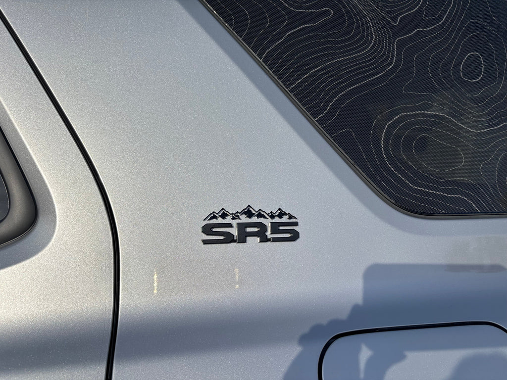 Topographic Rear Window Map Overlays V3 (Perforated) - 2025+ 4Runner StickerFab