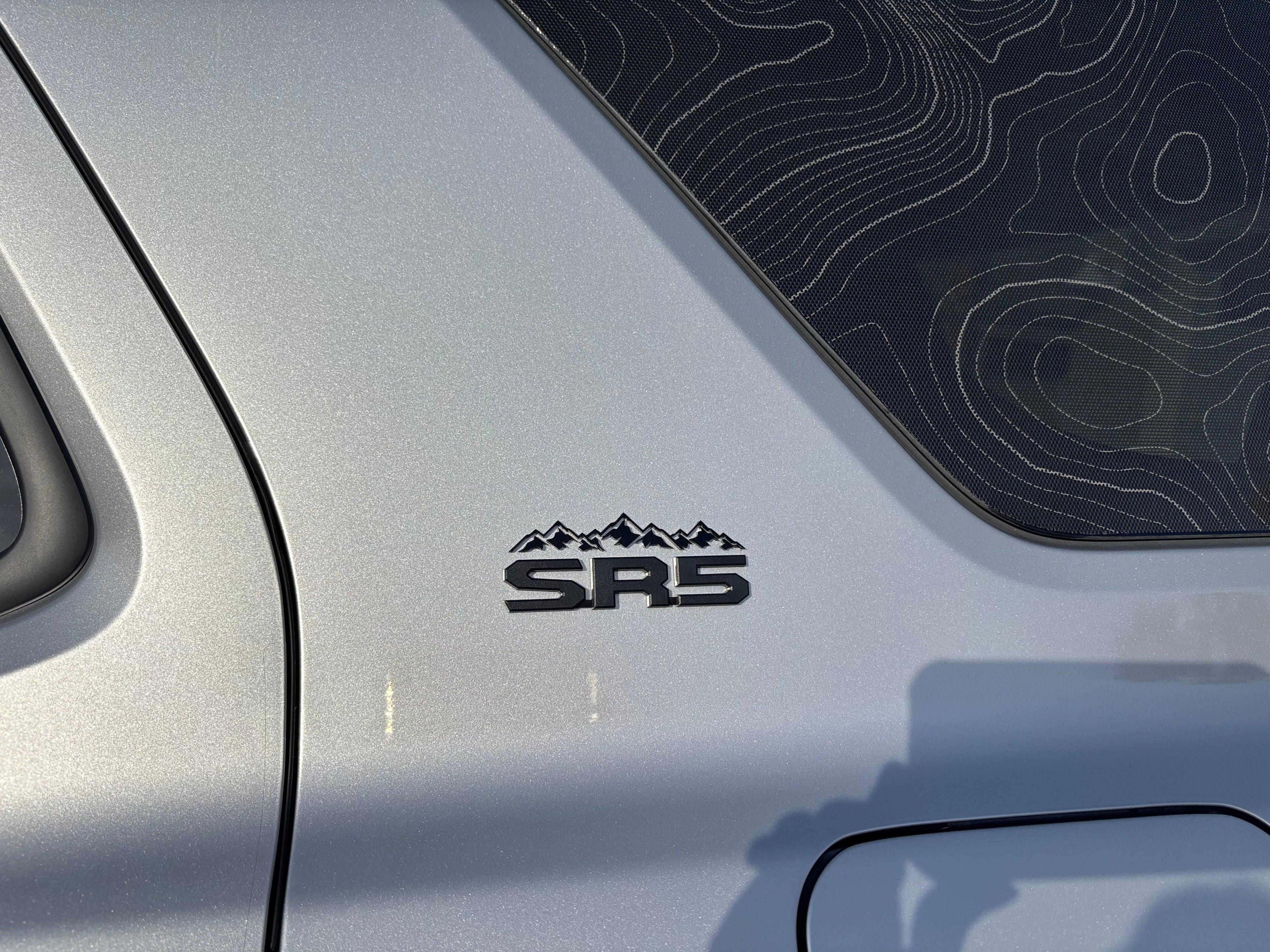 Topographic Rear Window Map Overlays V3 (Perforated) - 2025+ 4Runner StickerFab