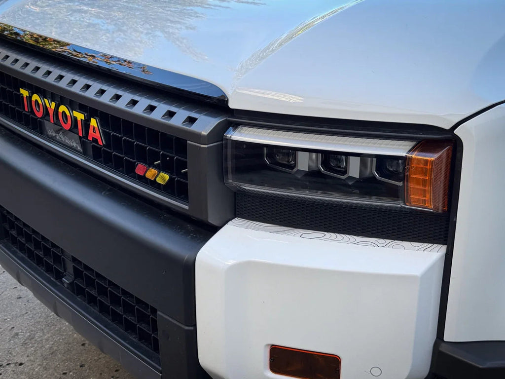 Upper Bumper Topographic Overlays - 2024+ Land Cruiser StickerFab