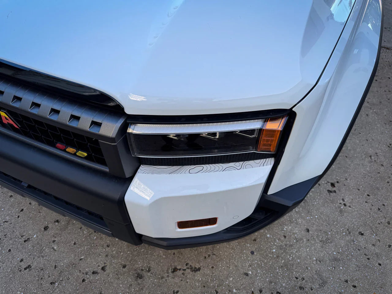Upper Bumper Topographic Overlays - 2024+ Land Cruiser StickerFab