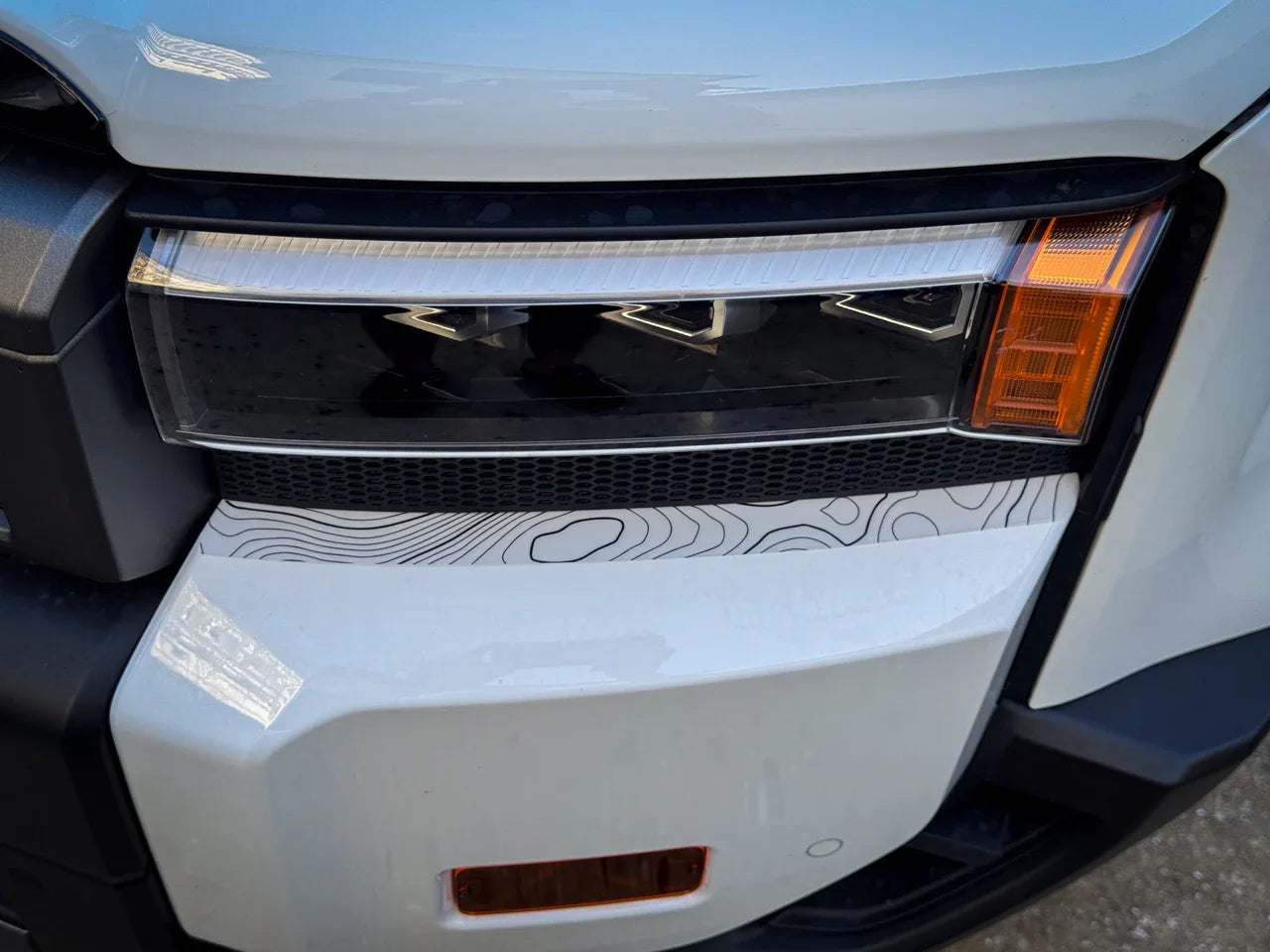 Upper Bumper Topographic Overlays - 2024+ Land Cruiser StickerFab