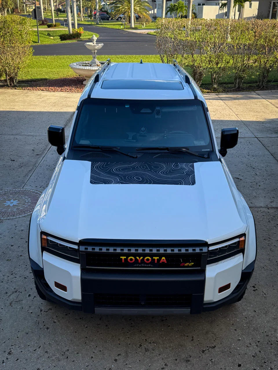 Upper Bumper Topographic Overlays - 2024+ Land Cruiser StickerFab