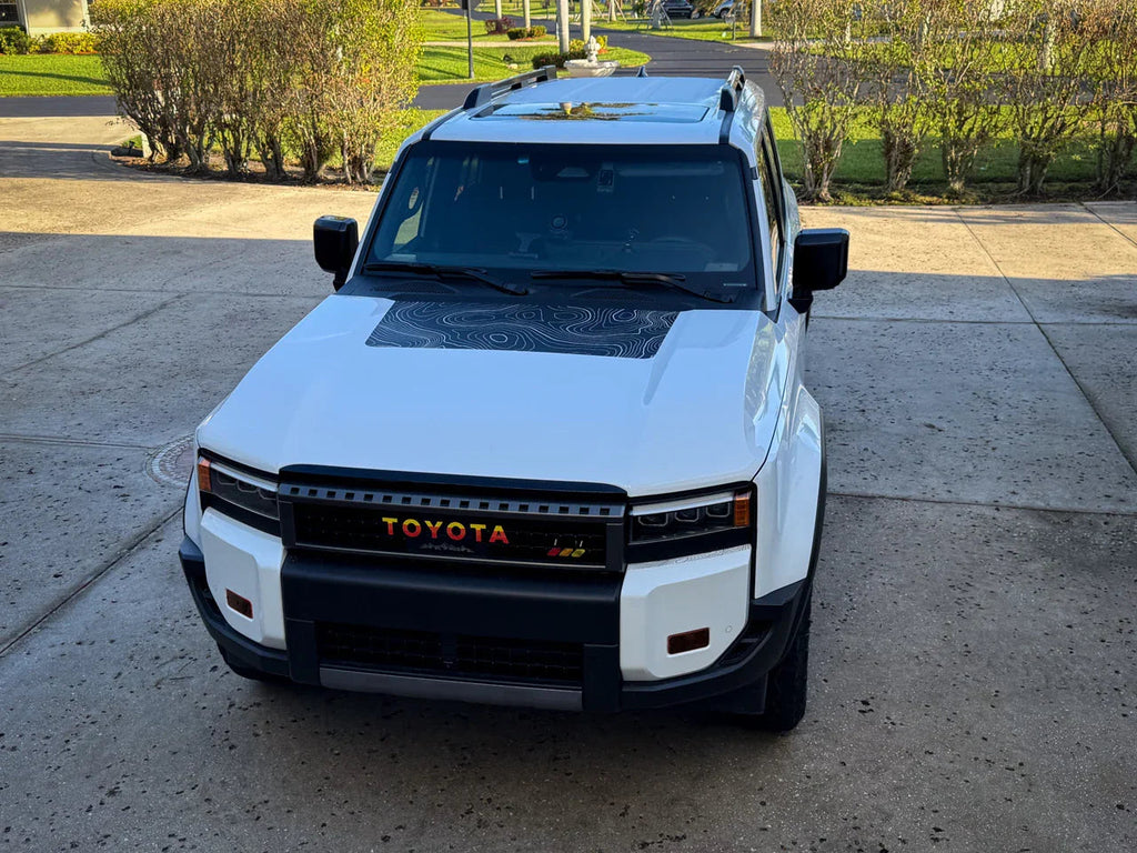 Upper Bumper Topographic Overlays - 2024+ Land Cruiser StickerFab