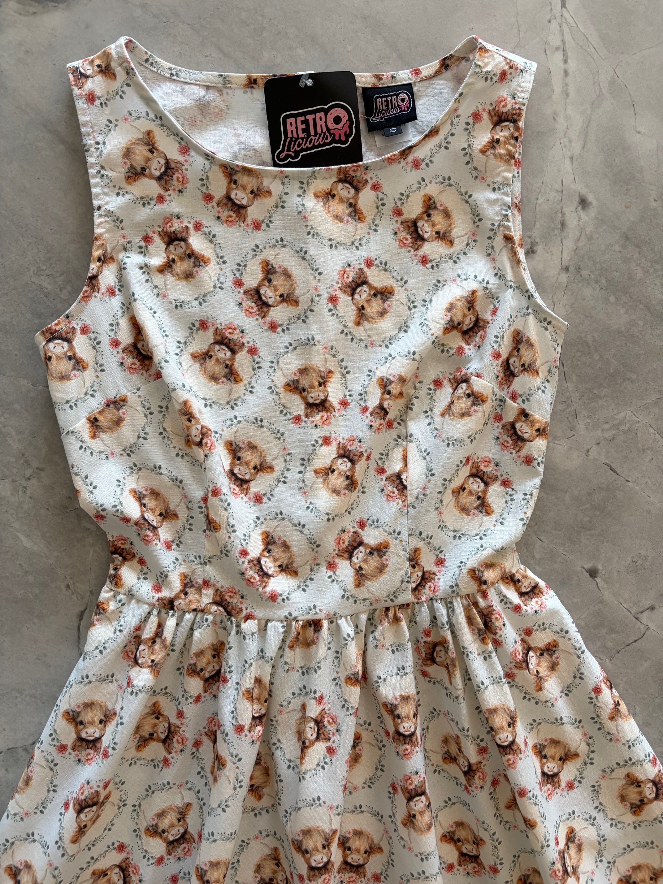 Till the Cows Come Home Vintage Dress Retrolicious