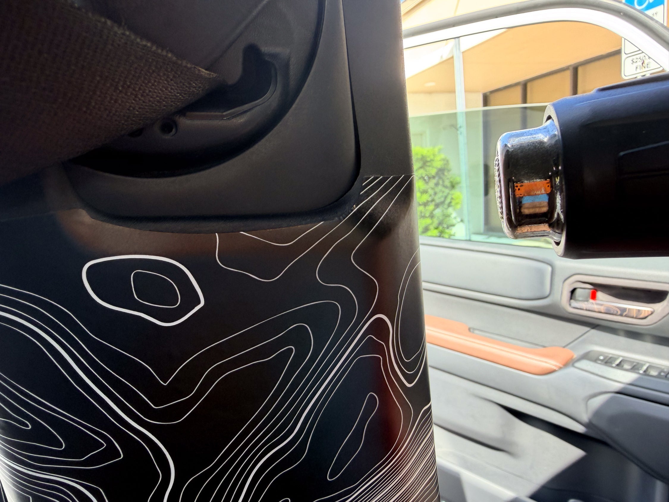 Topographic Seatbelt Panel Protection - 2024+ Land Cruiser / GX550 StickerFab