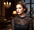 925 Solid Sterling Silver Red Ruby Cross Vintage Antique Necklace S925 Pendant for Women Cast Jewelry link Chain Jewellery for Girls Saint Michaels Jewelry