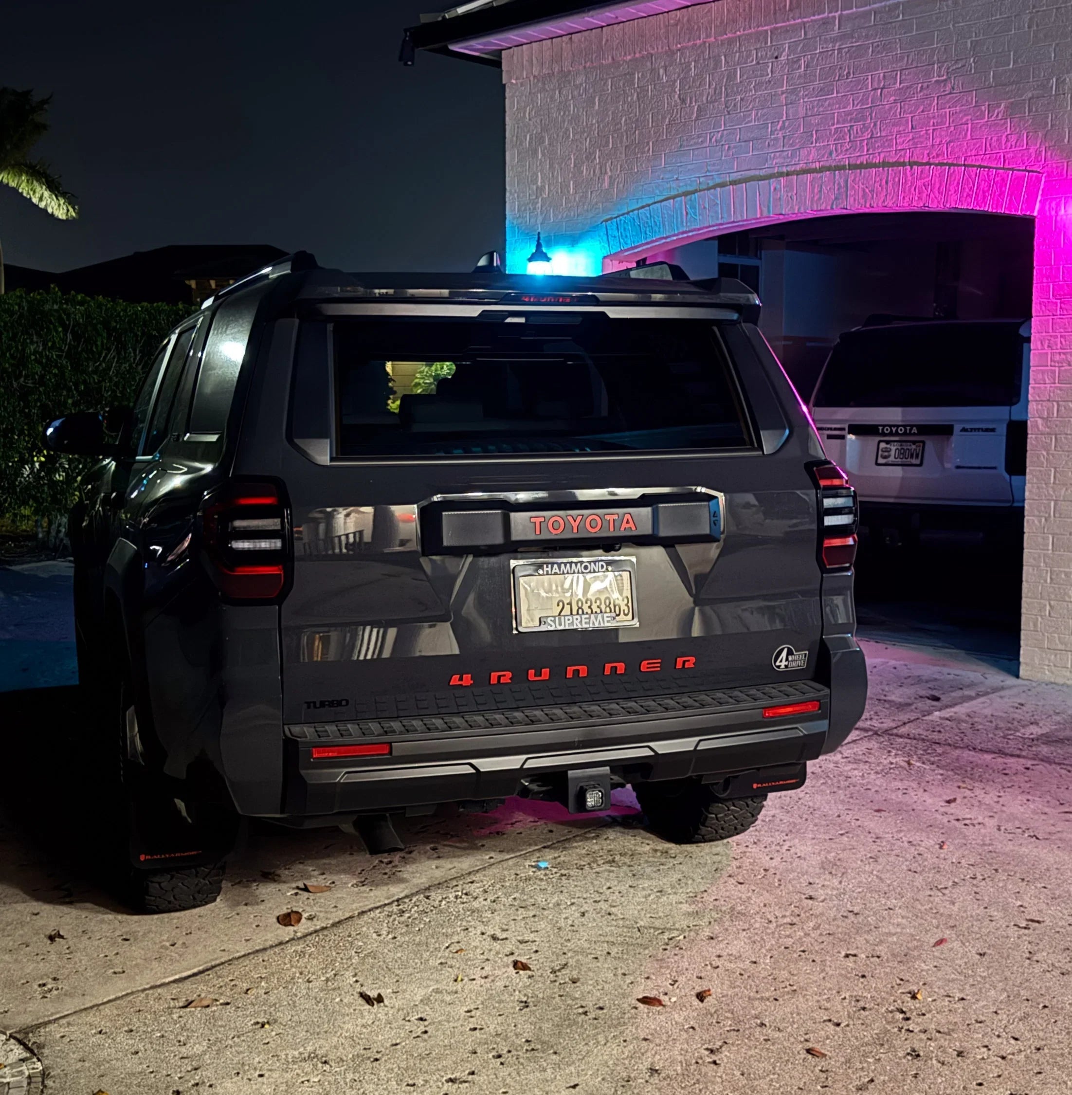 TOYOTA Emergency Reflective Rear Hatch Liftgate Emblem Overlays - 2025+ 4Runner StickerFab
