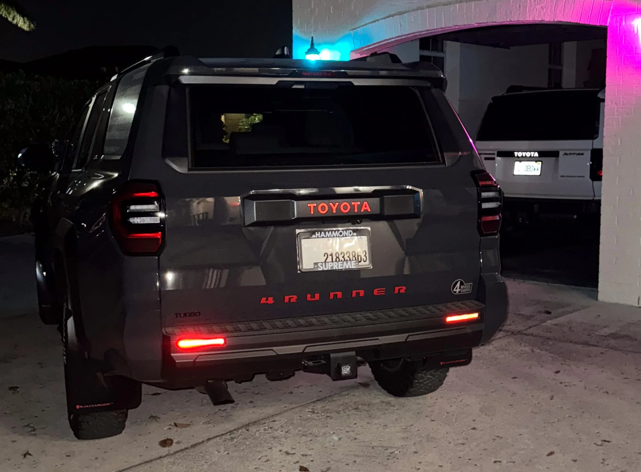 TOYOTA Emergency Reflective Rear Hatch Liftgate Emblem Overlays - 2025+ 4Runner StickerFab