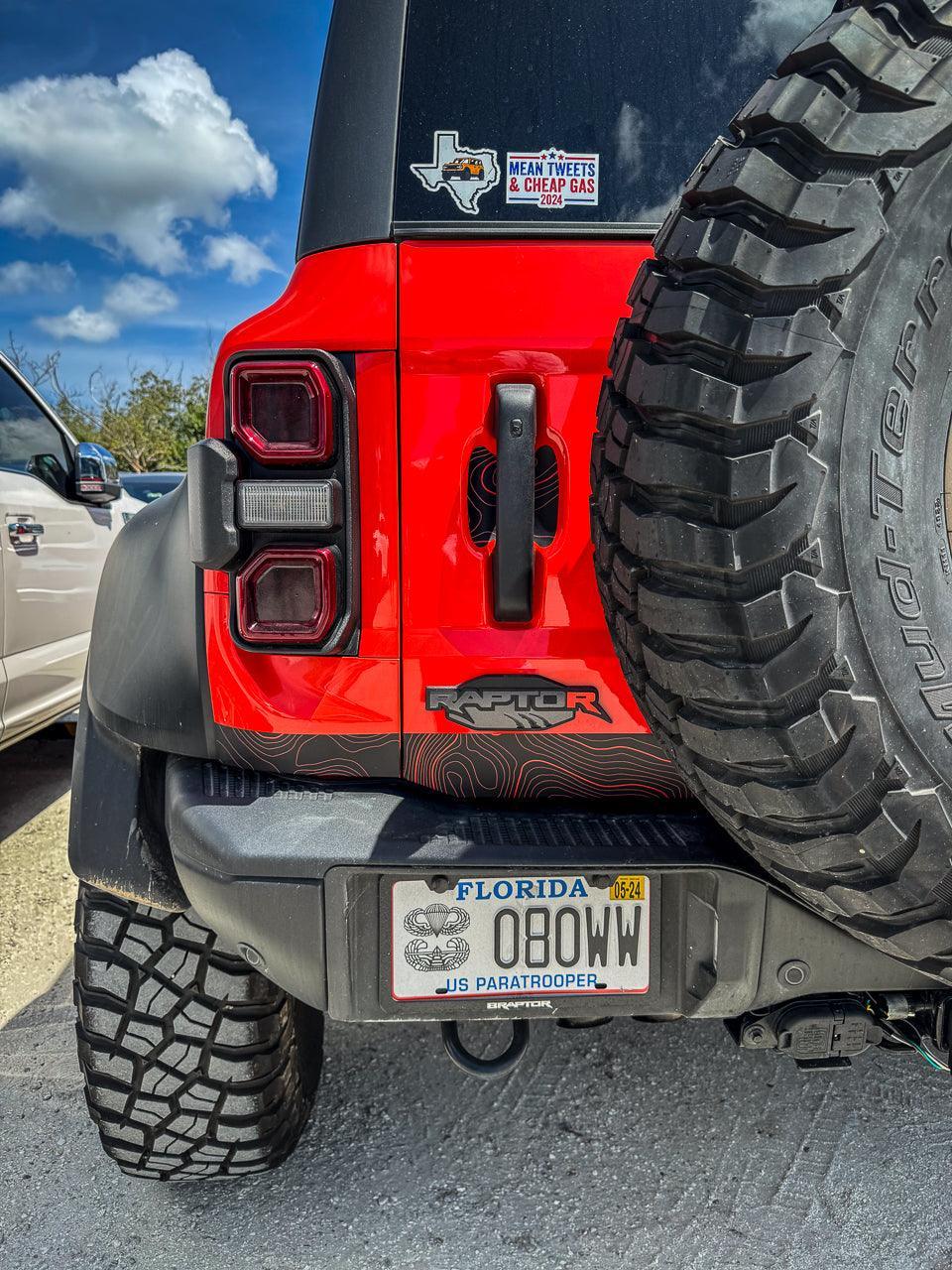 Topo EZ Install Door Cup Protectors - 2021+ Bronco StickerFab