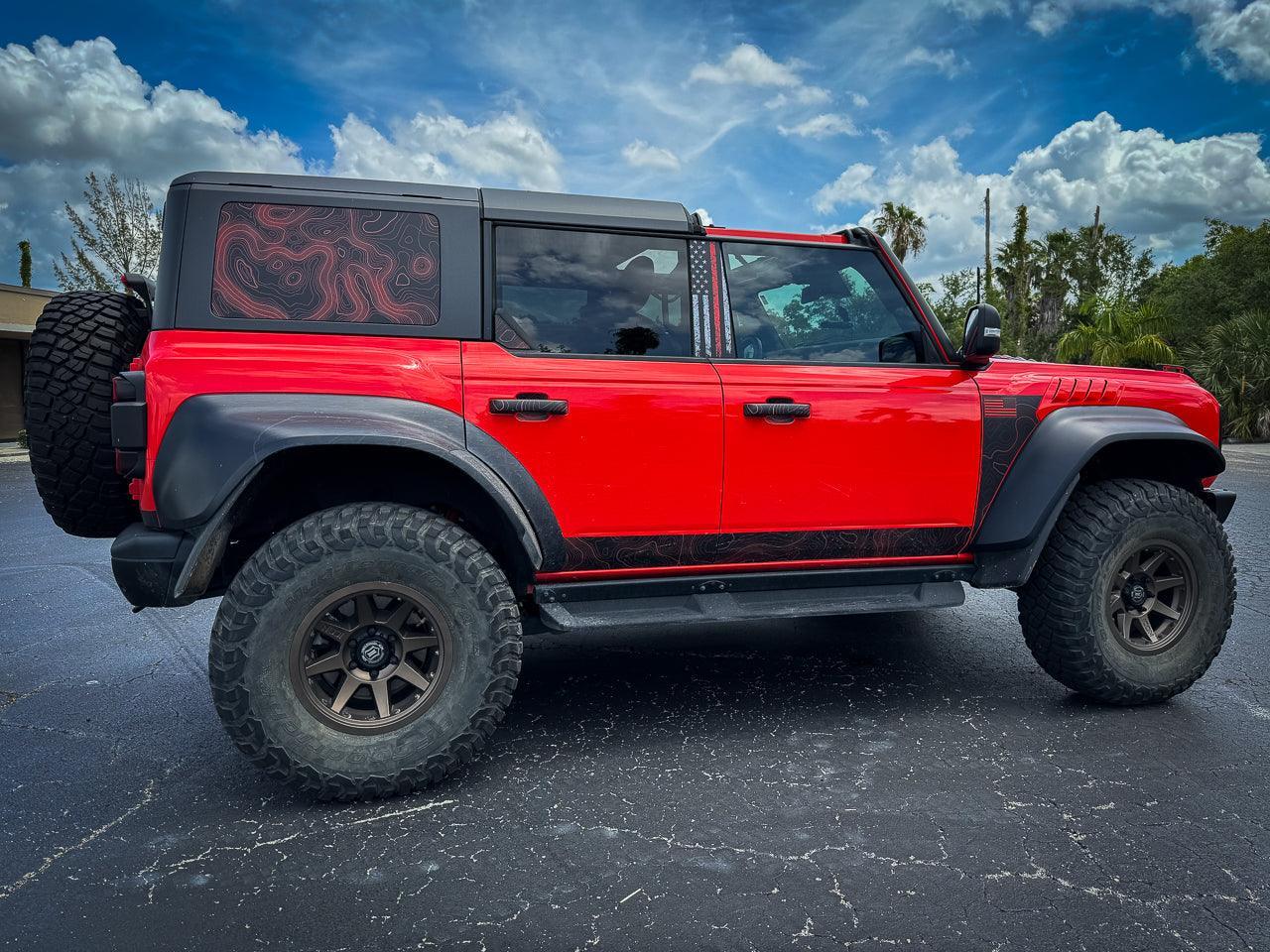 Topo EZ Install Door Cup Protectors - 2021+ Bronco StickerFab