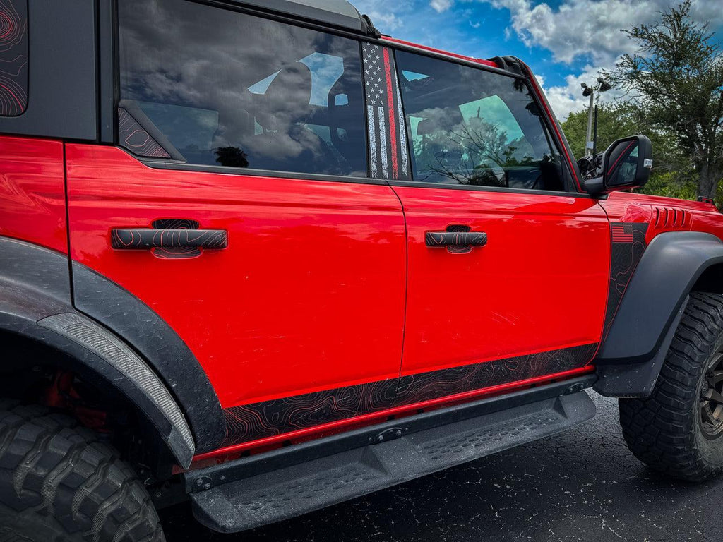 Topo EZ Install Door Cup Protectors - 2021+ Bronco StickerFab