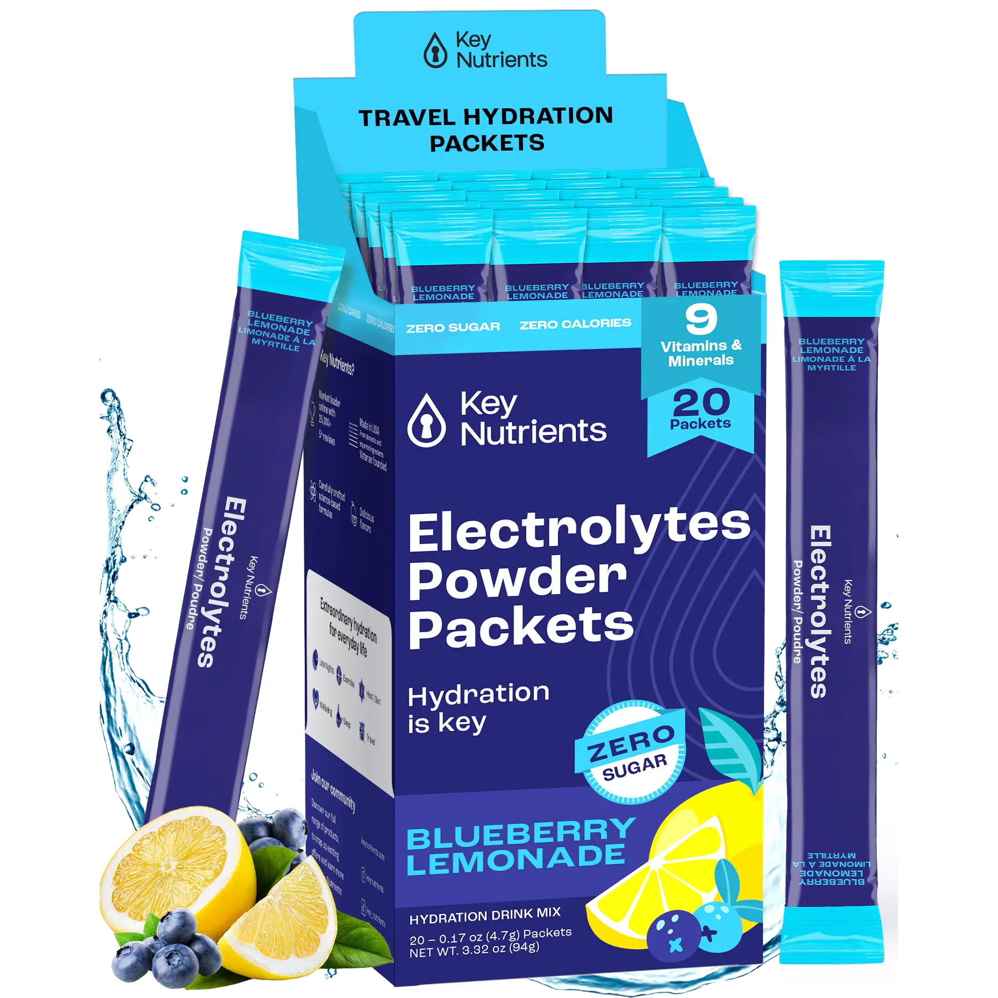 Electrolyte Recovery Plus Powder (Sugar-Free) Key Nutrients