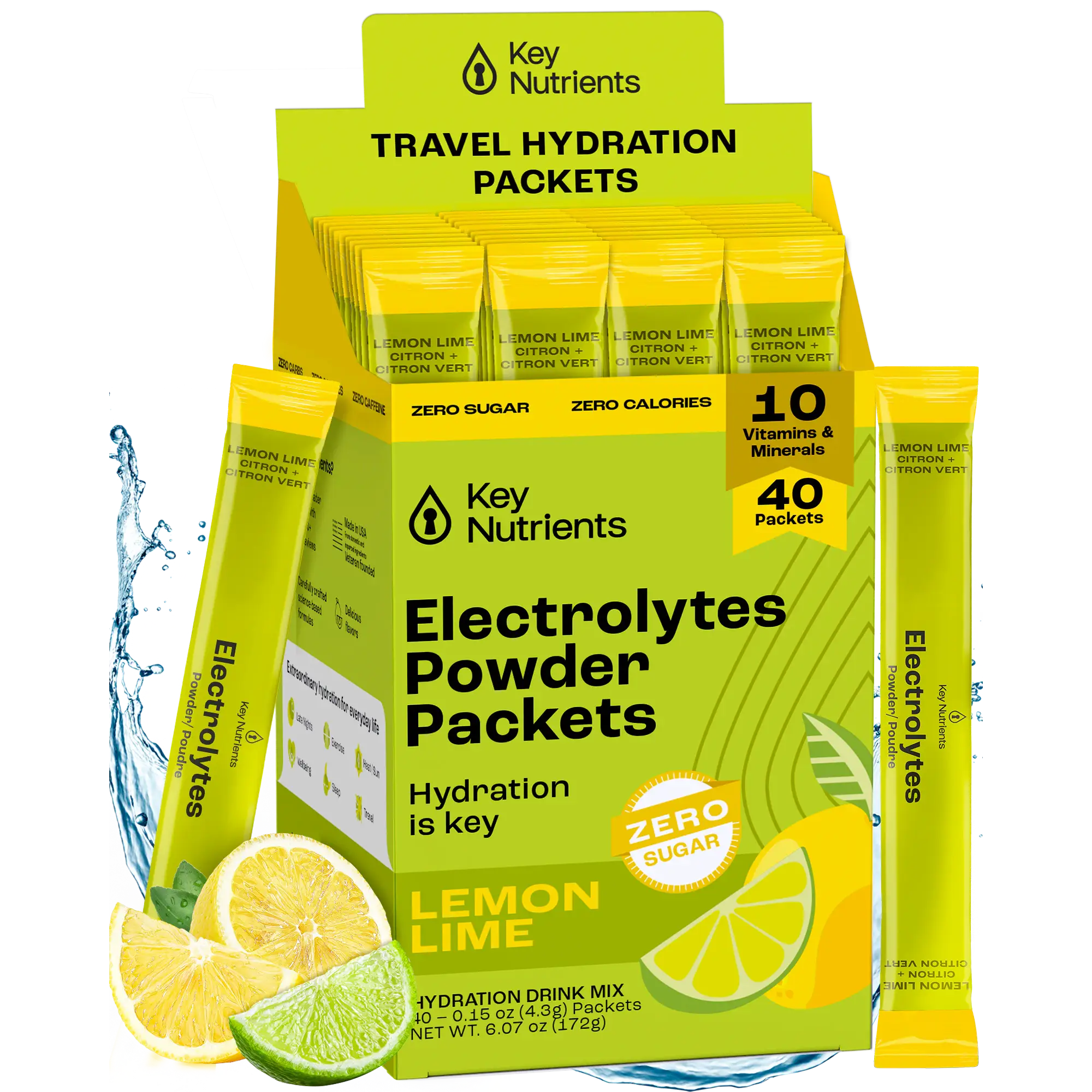 Electrolyte Recovery Plus Powder (Sugar-Free) Key Nutrients