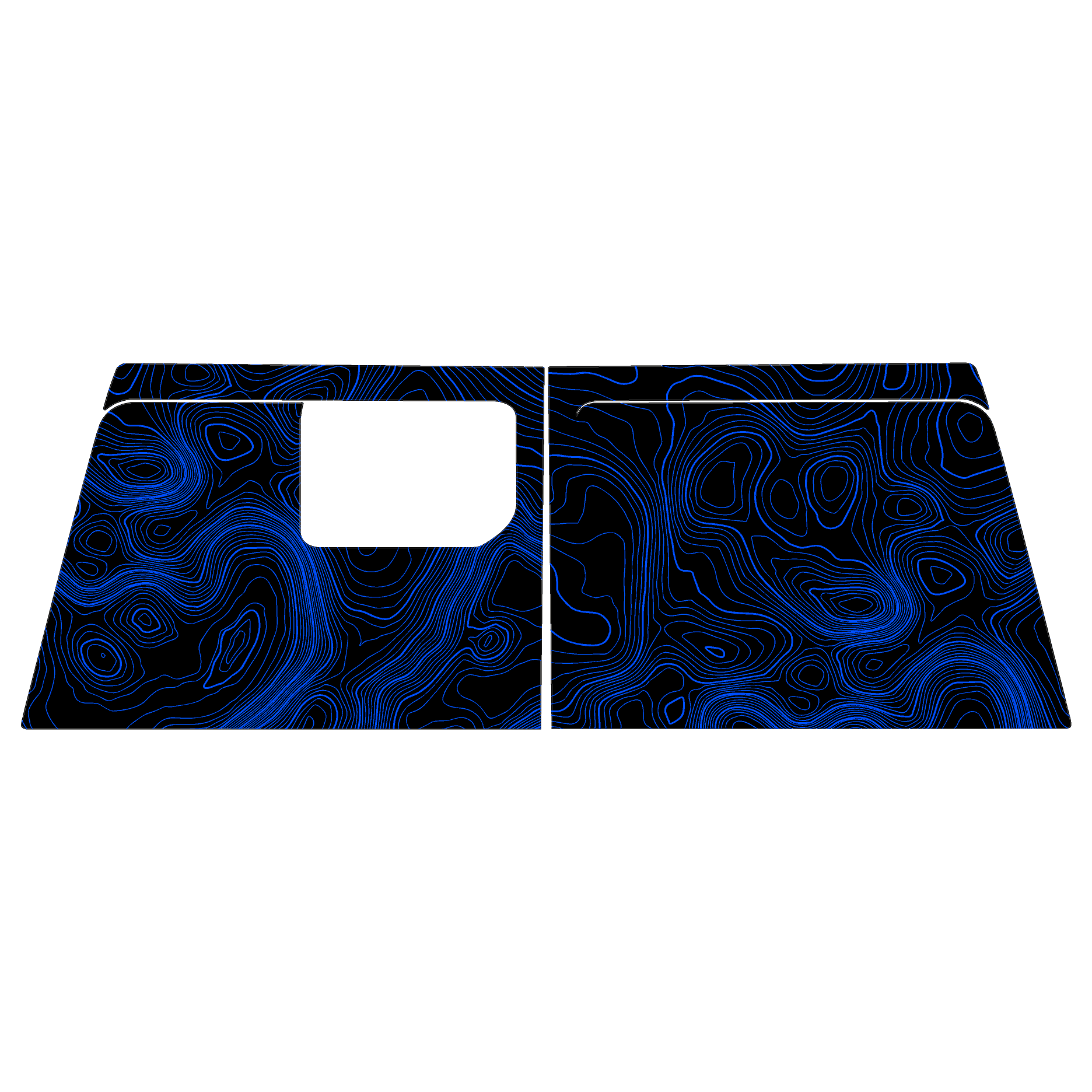 Topographic Map Premium Print Vinyl Rolls (3' or 6') - Matte Finish StickerFab