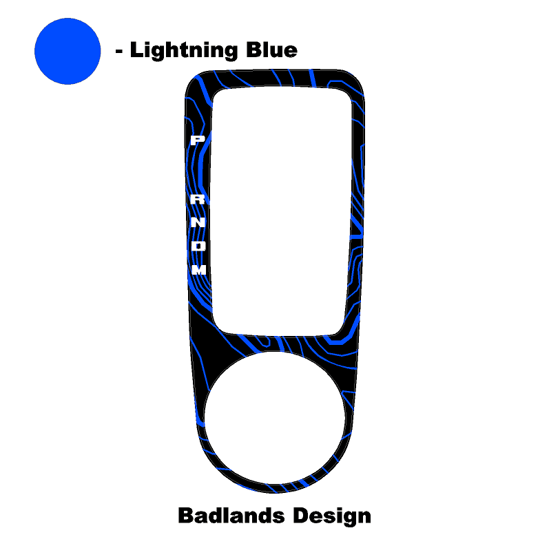Topo Automatic Shifter Overlay (Printed Series) - 2021+ Bronco Automatic StickerFab