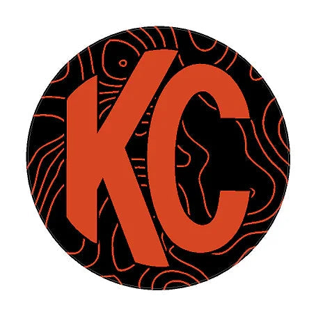 KC HiLITES Pro6 / Titan Gravity Light Cover Topo Overlays (Pair) - Universal StickerFab