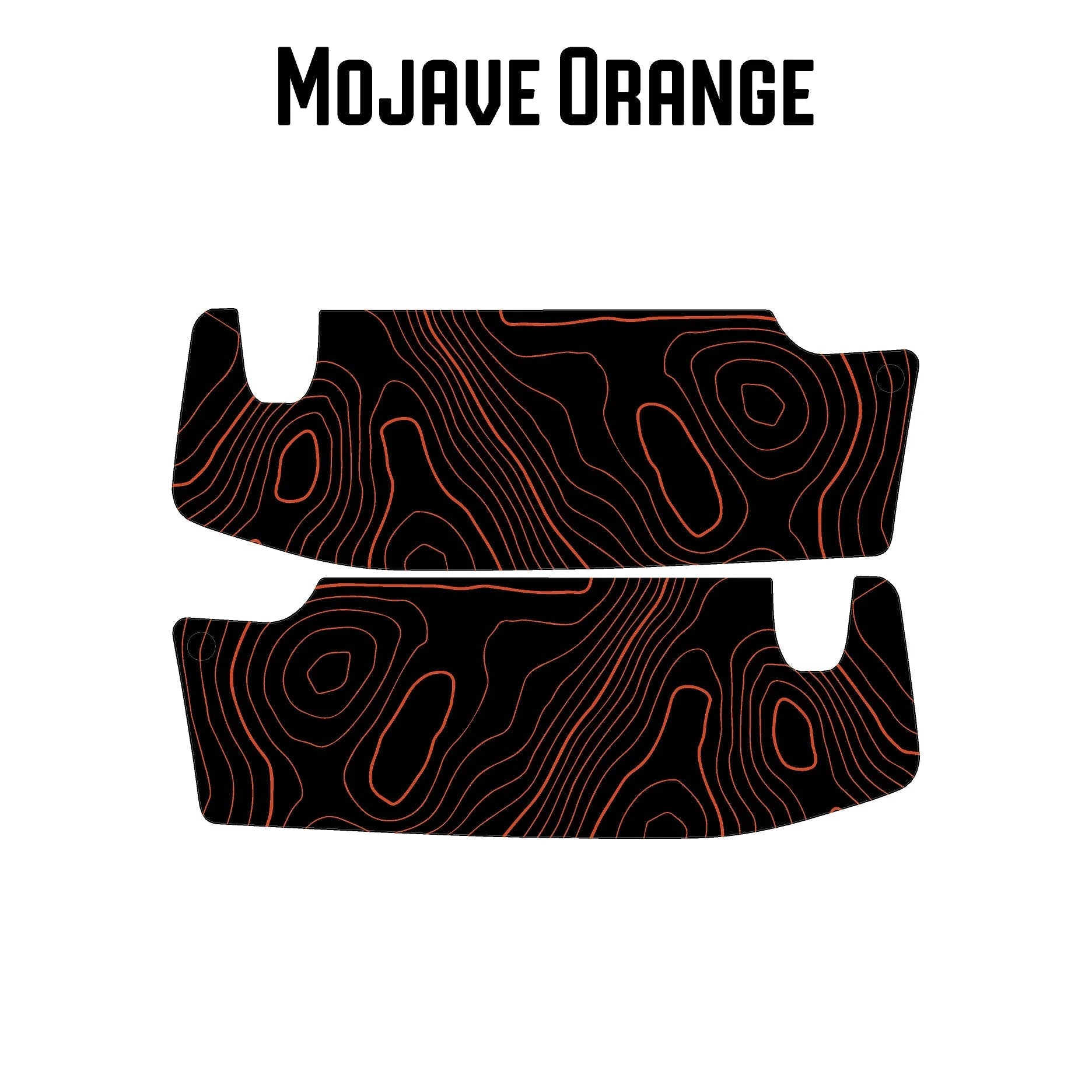 Topographic Map Sun Visor Overlays - 2018+ Wrangler JL / Gladiator JT StickerFab