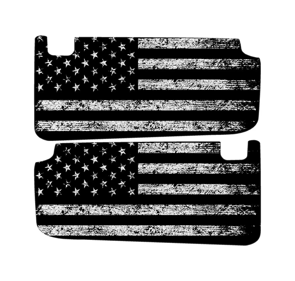 Freedom Series Sun Visor Overlays (Printed Series) - 2021+ Bronco StickerFab