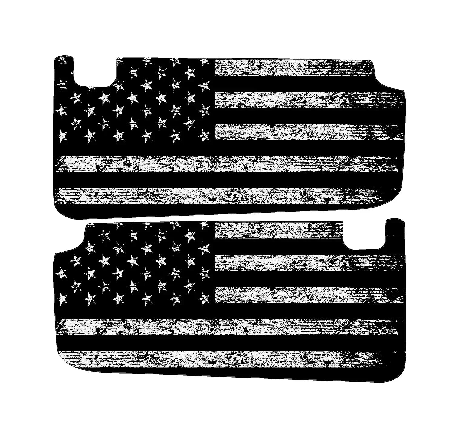 Freedom Series Sun Visor Overlays (Printed Series) - 2021+ Bronco StickerFab
