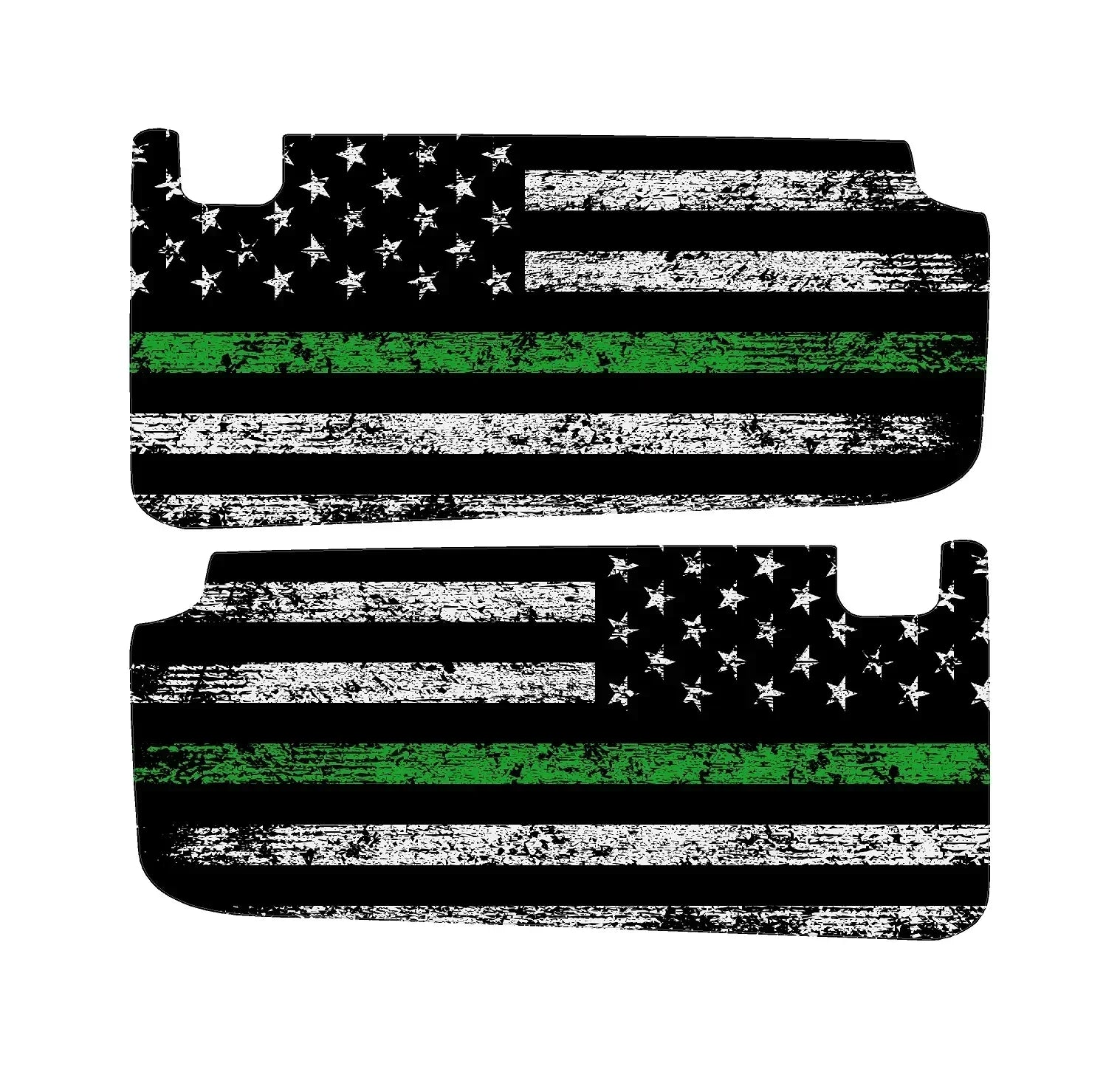 Freedom Series Sun Visor Overlays - 2018+ Wrangler JL / Gladiator JT StickerFab