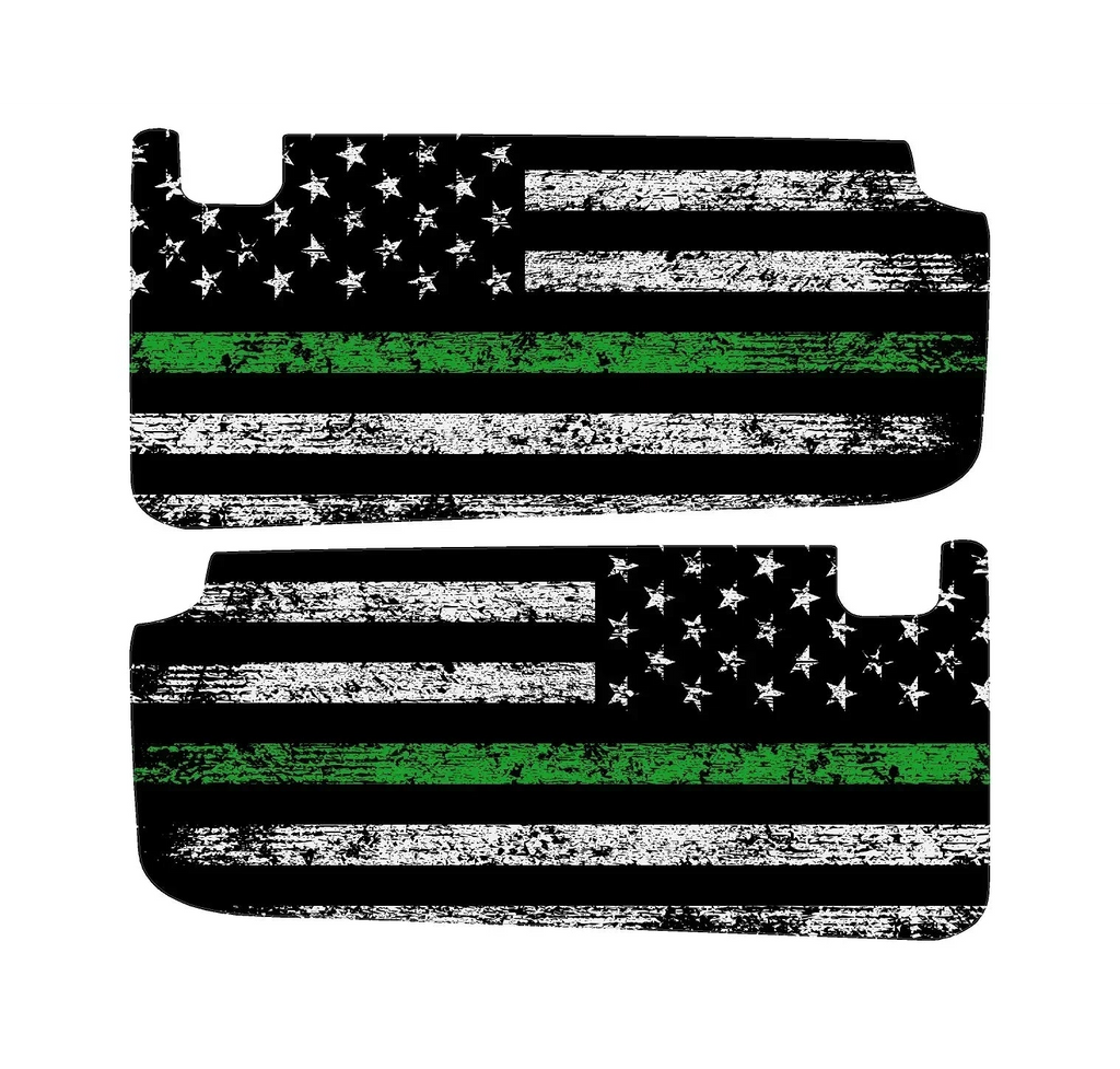 Freedom Series Sun Visor Overlays (Printed Series) - 2024+ Ranger Raptor (with Homelink) StickerFab