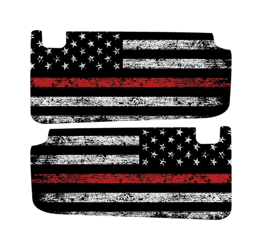 Freedom Series Sun Visor Overlays (Printed Series) - 2024+ Ranger Raptor (with Homelink) StickerFab