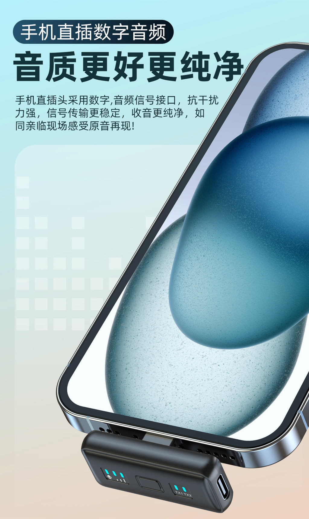 New wireless collar clip microphone Q12 dual receiver with charging bin clear radio intelligent noise reduction collar clip wheat Whatever the Treasure