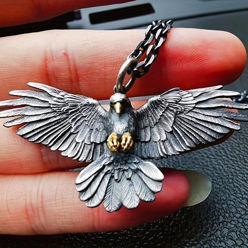Women's & Men's Vintage Falcon Eagle Wings Jewelry Fashion Necklaces Hausofjb
