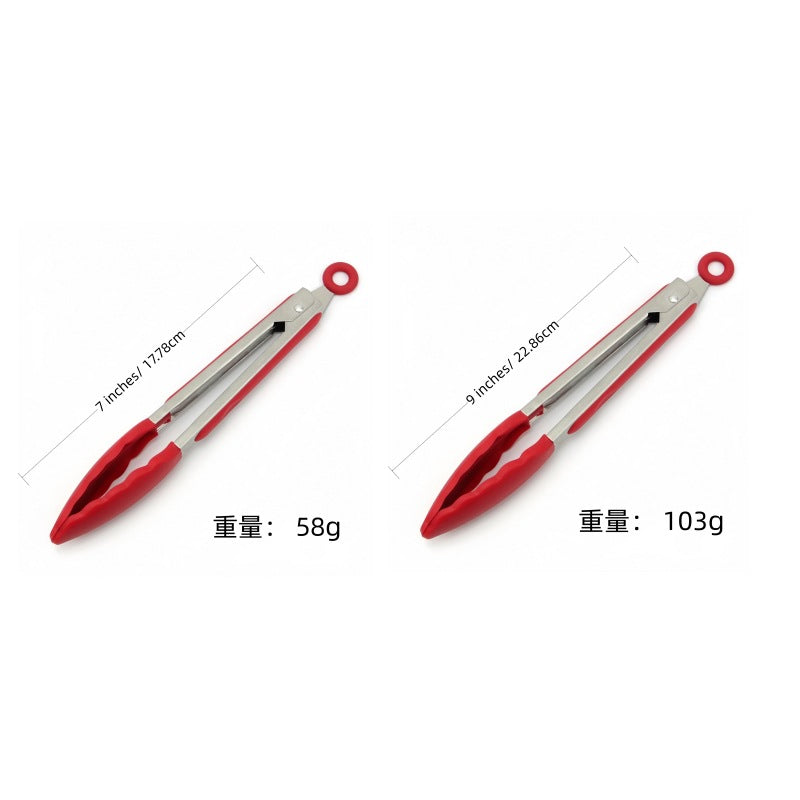 Cross-border Clip Kitchen Barbecue Clip Food Clip Silicone Clip Anti-scalding Clip Bread Fried Steak Clip Barbecue Clip Whatever the Treasure