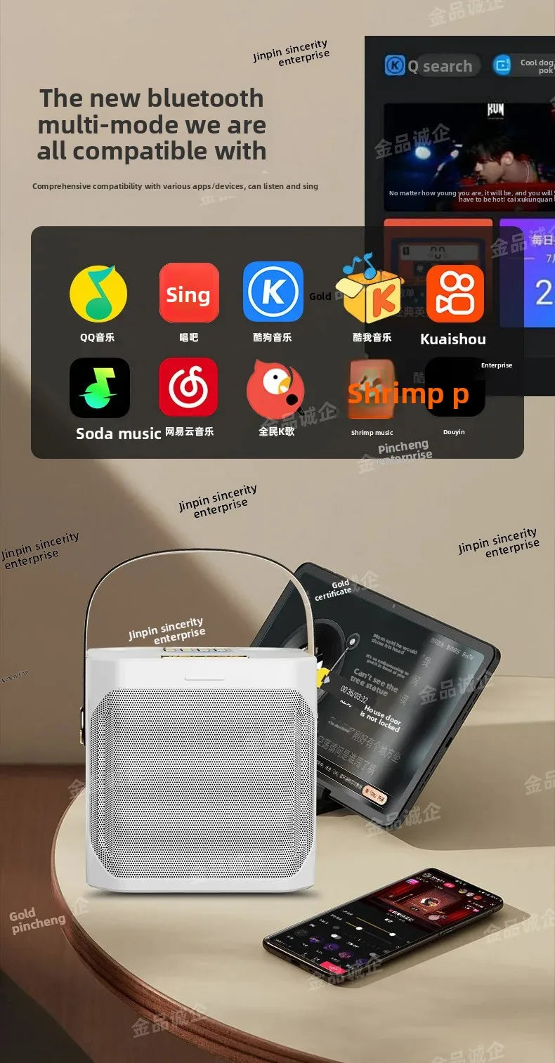 Cross-Border S882 Outdoor Karaoke Bluetooth Speaker High Volume Ys203 Home Wireless Microphone All-In-One Small Speaker Whatever the Treasure