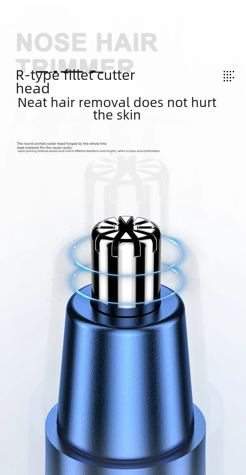 2021 New Model Men's Nose Hair Trimmer Mini Shaver for Trimming Nose Hair, Sideburns, and Ear Hair Dual-Head Trimmer Whatever the Treasure