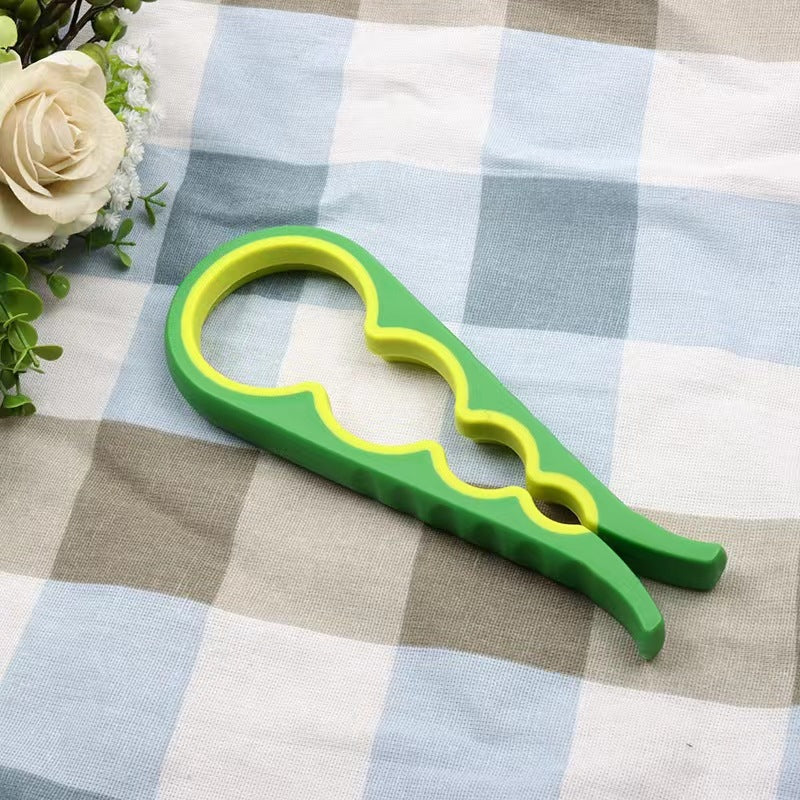in stock four-in-one bottle opener kitchen multifunctional can opener can screwing cap non-slip labor-saving bottle opener Whatever the Treasure