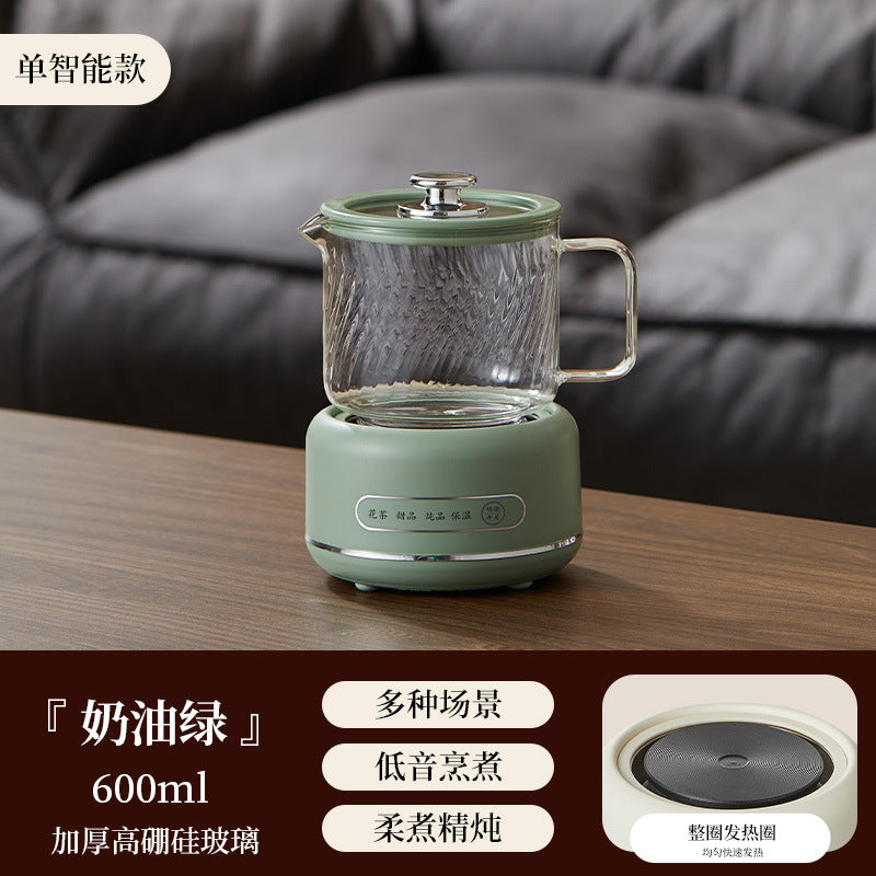 Multi-functional Flower Tea Pot Household Health Pot Mini Glass Boiling Kettle Small Health Cup Gift Electric Stew Cup for Tea Whatever the Treasure