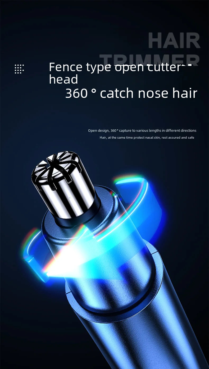 2021 New Model Men's Nose Hair Trimmer Mini Shaver for Trimming Nose Hair, Sideburns, and Ear Hair Dual-Head Trimmer Whatever the Treasure