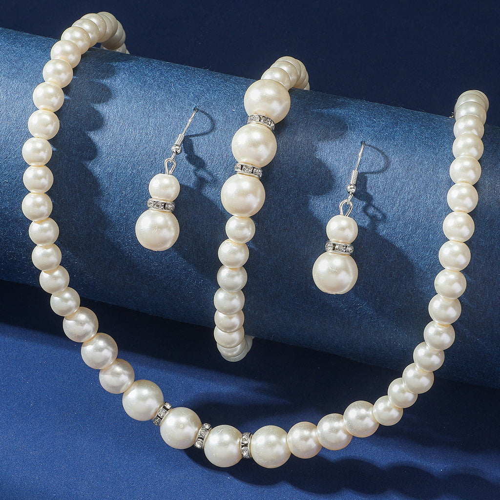 Vintage Pearl Wedding Bridal Jewelry Set FASHION SHEGOODS LLC