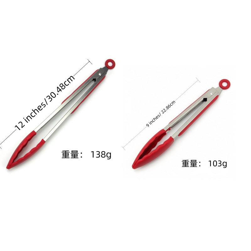 Cross-border Clip Kitchen Barbecue Clip Food Clip Silicone Clip Anti-scalding Clip Bread Fried Steak Clip Barbecue Clip Whatever the Treasure