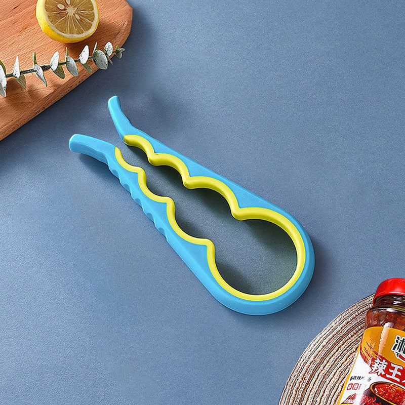 in stock four-in-one bottle opener kitchen multifunctional can opener can screwing cap non-slip labor-saving bottle opener Whatever the Treasure