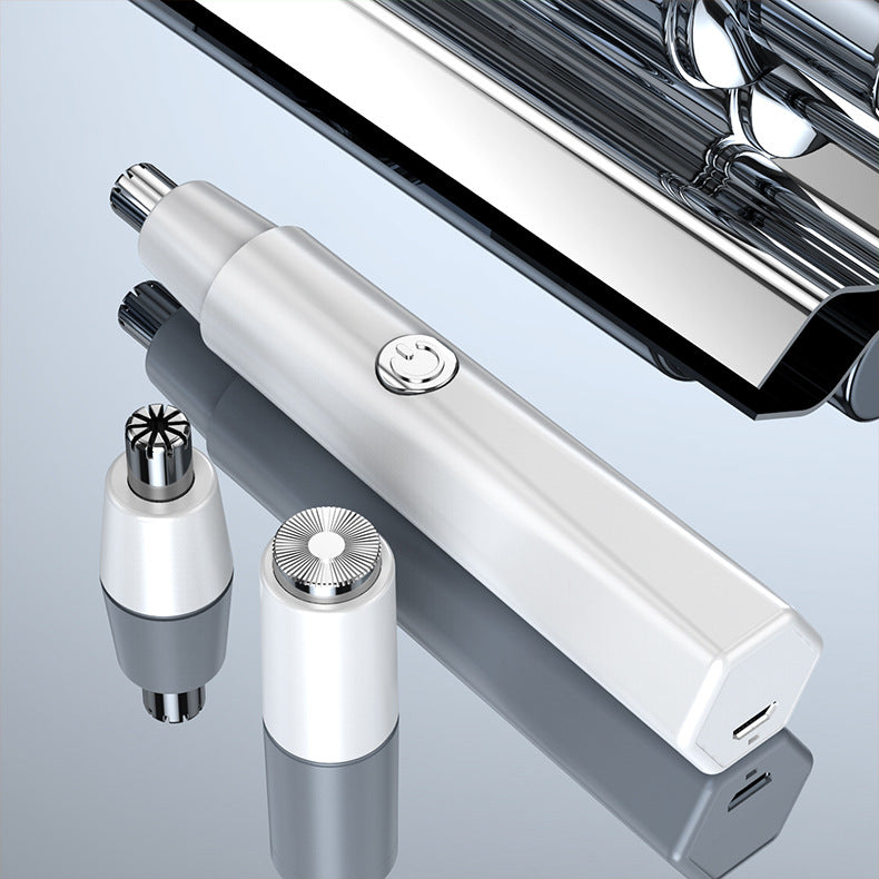2021 New Model Men's Nose Hair Trimmer Mini Shaver for Trimming Nose Hair, Sideburns, and Ear Hair Dual-Head Trimmer Whatever the Treasure