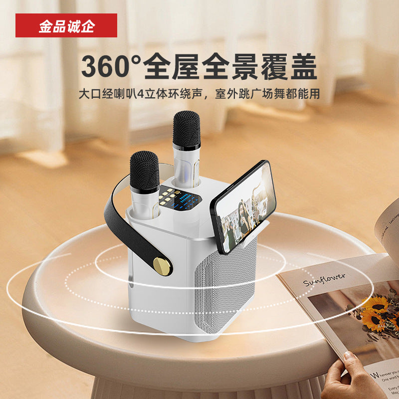 Cross-Border S882 Outdoor Karaoke Bluetooth Speaker High Volume Ys203 Home Wireless Microphone All-In-One Small Speaker Whatever the Treasure