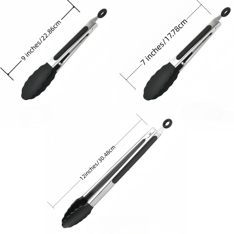 Cross-border Clip Kitchen Barbecue Clip Food Clip Silicone Clip Anti-scalding Clip Bread Fried Steak Clip Barbecue Clip Whatever the Treasure
