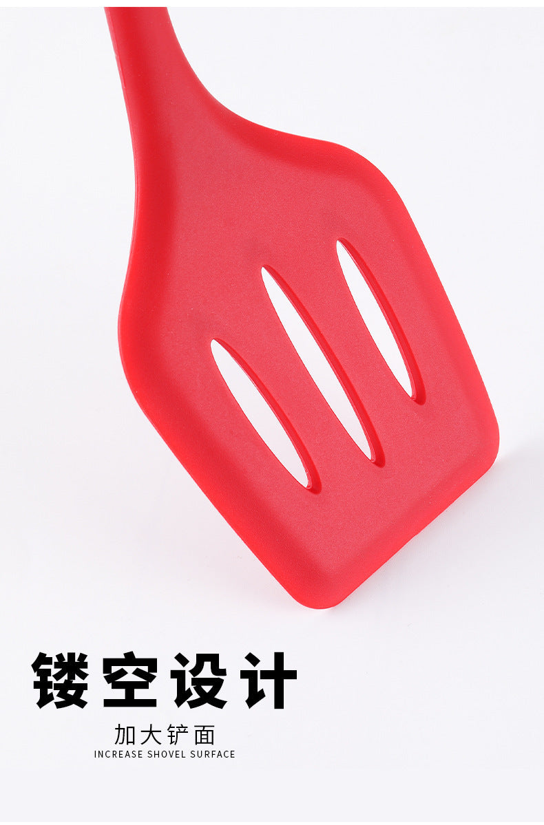 Cross-Border Kitchen Silicone Spatula Brush Egg Beater Silicone Kitchen Utensils 5-Piece Set Cooking Set Baking Tools Whatever the Treasure