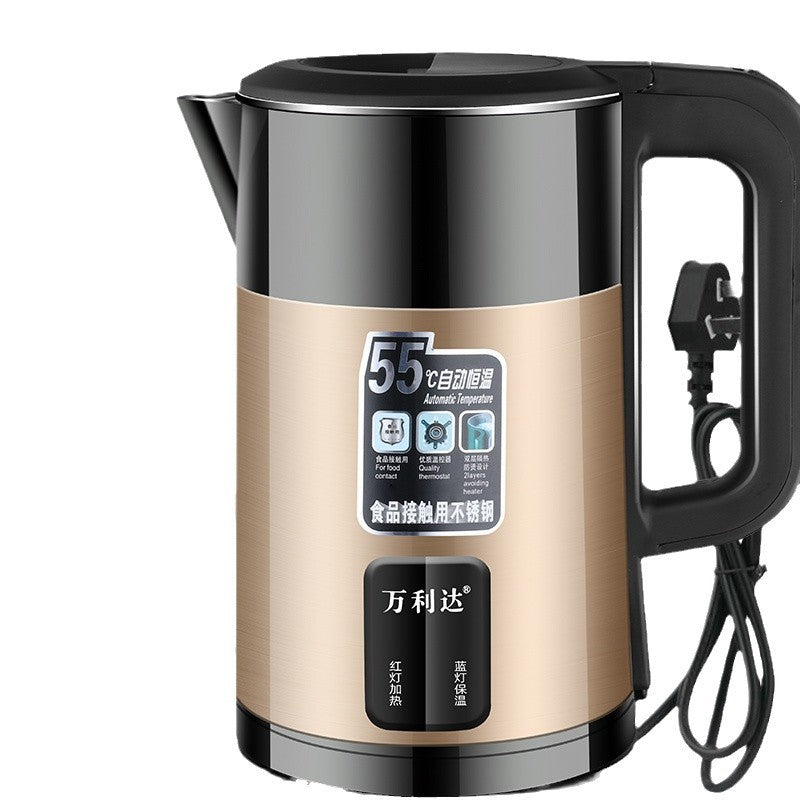 Zhengwanda Electric Kettle for Home Use, Food-Grade Stainless Steel Kettle with Integrated Insulation and Intelligent Constant Temperature Control Whatever the Treasure