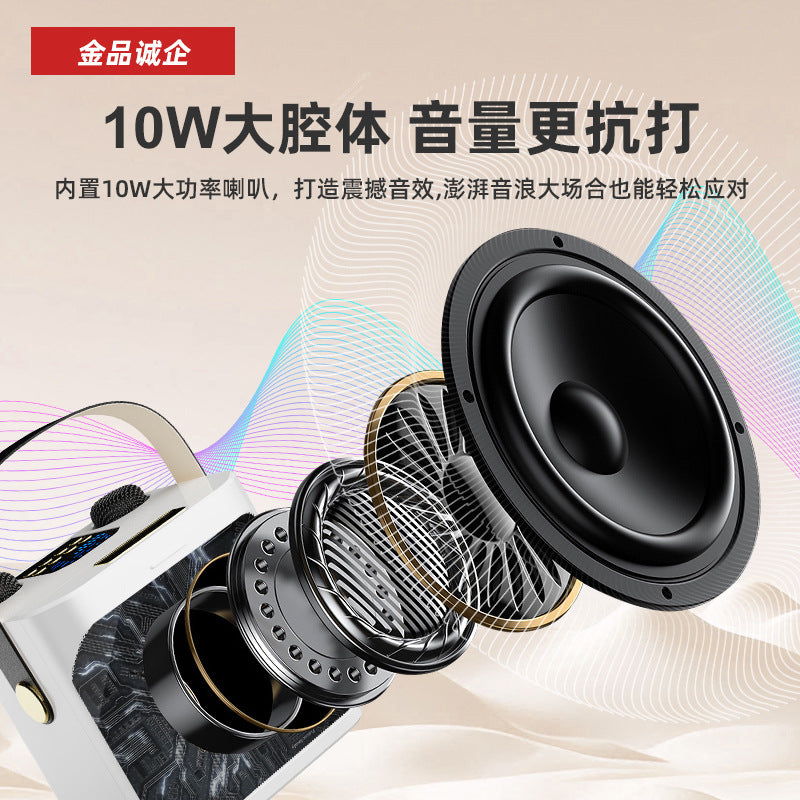 Cross-Border S882 Outdoor Karaoke Bluetooth Speaker High Volume Ys203 Home Wireless Microphone All-In-One Small Speaker Whatever the Treasure
