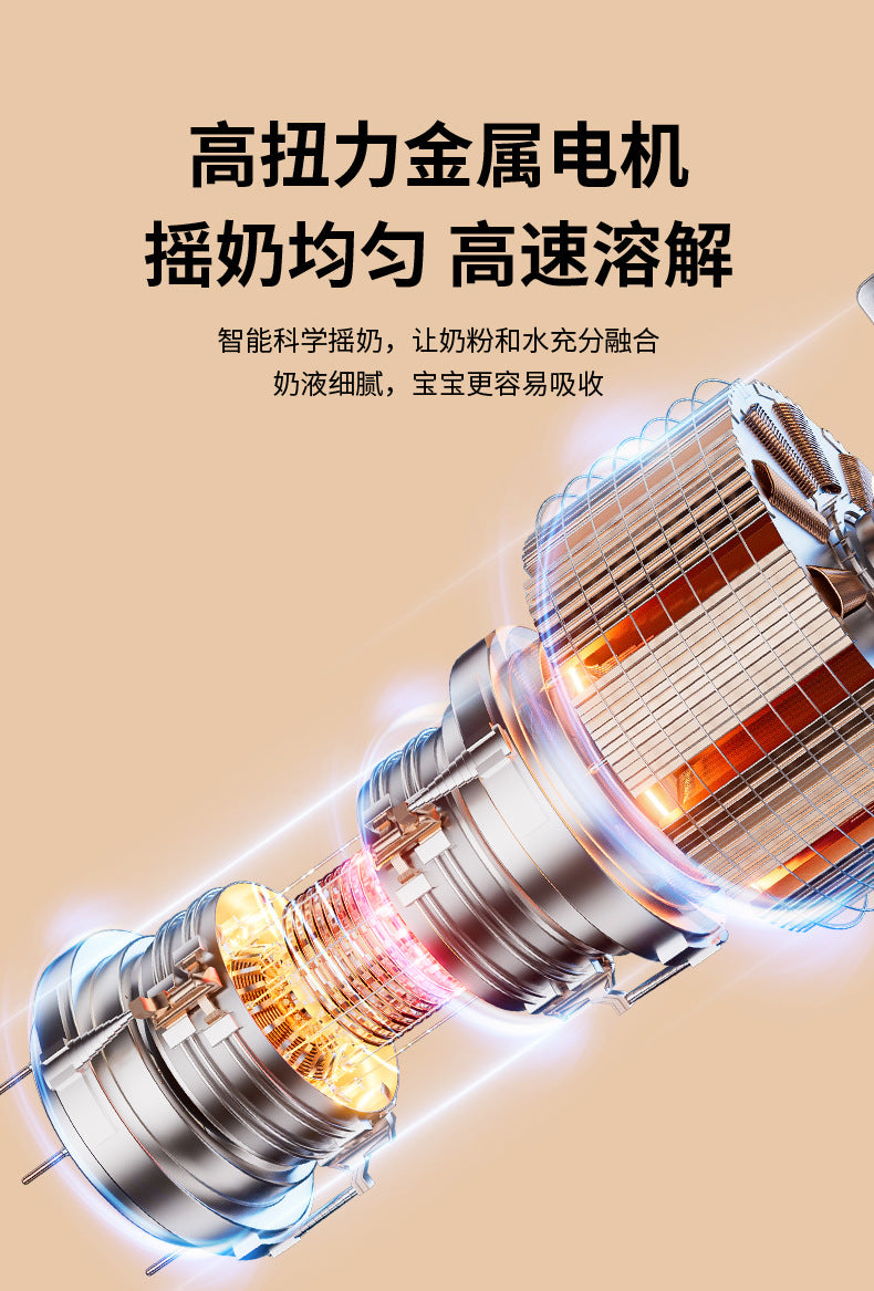 Baby Electric Milk Shaker, Milk Warmer, Two-In-One Milk Mixer, Baby Milk Making Machine, Household Fully Automatic Milk Shaker Whatever the Treasure