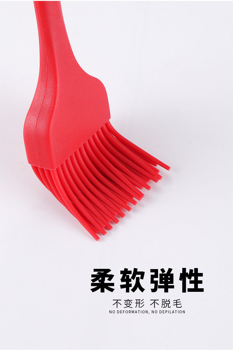 Cross-Border Kitchen Silicone Spatula Brush Egg Beater Silicone Kitchen Utensils 5-Piece Set Cooking Set Baking Tools Whatever the Treasure