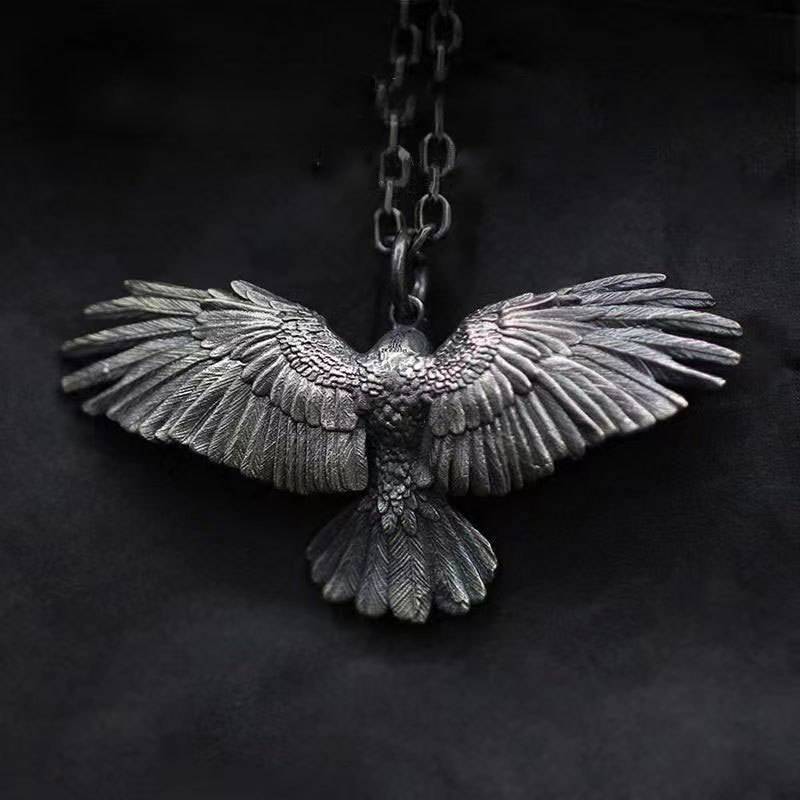 Women's & Men's Vintage Falcon Eagle Wings Jewelry Fashion Necklaces Hausofjb