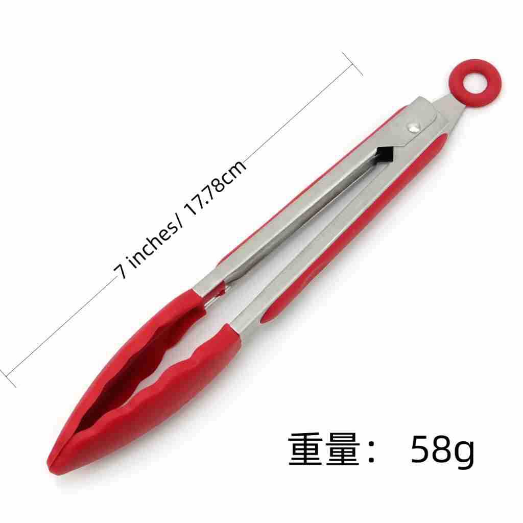 Cross-border Clip Kitchen Barbecue Clip Food Clip Silicone Clip Anti-scalding Clip Bread Fried Steak Clip Barbecue Clip Whatever the Treasure