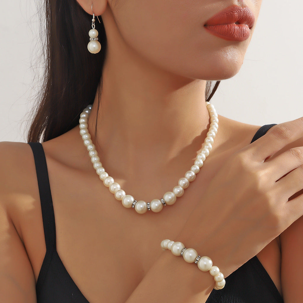 Vintage Pearl Wedding Bridal Jewelry Set FASHION SHEGOODS LLC