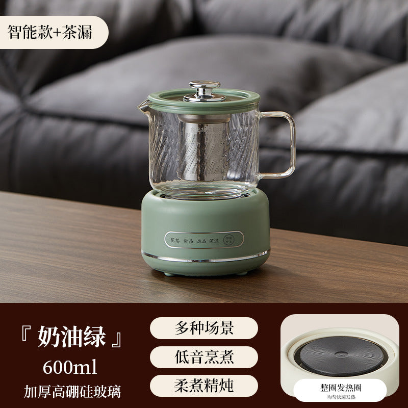Multi-functional Flower Tea Pot Household Health Pot Mini Glass Boiling Kettle Small Health Cup Gift Electric Stew Cup for Tea Whatever the Treasure
