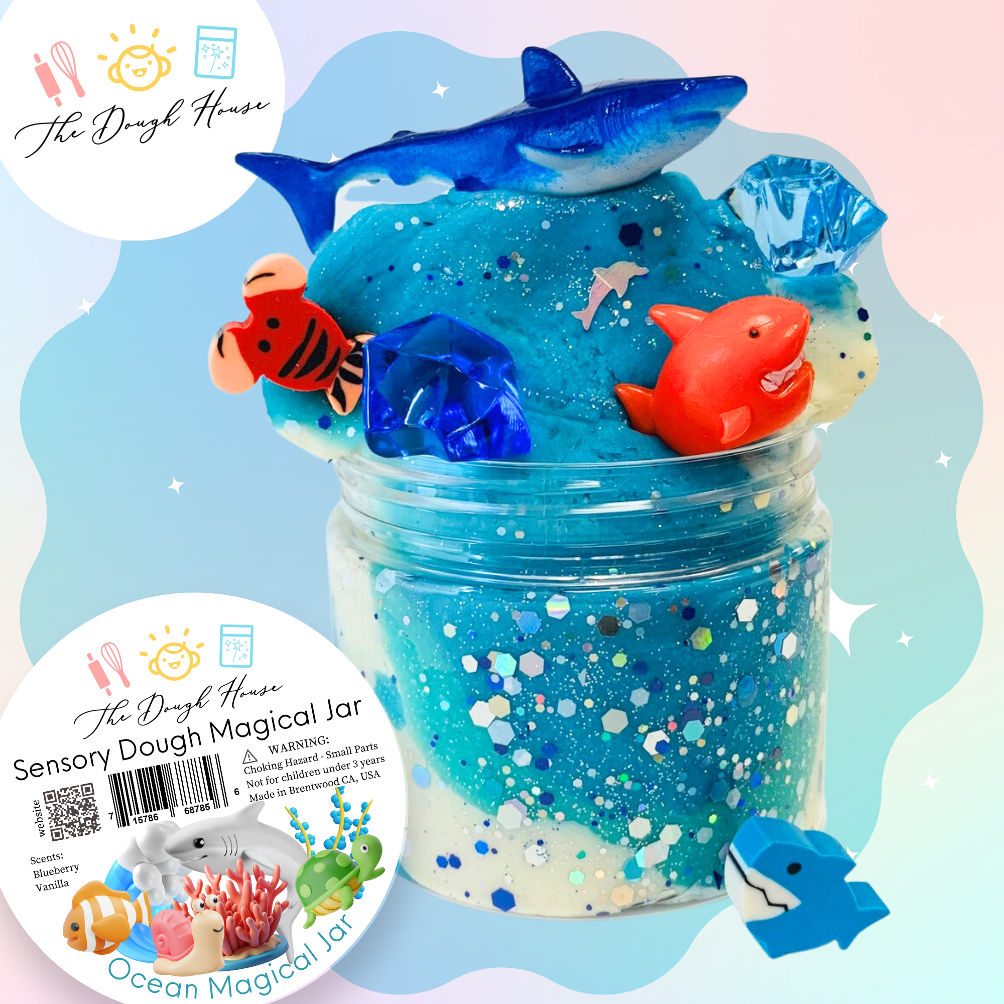 Ocean Magical Jar (Fun Size / 5 oz) The Dough House